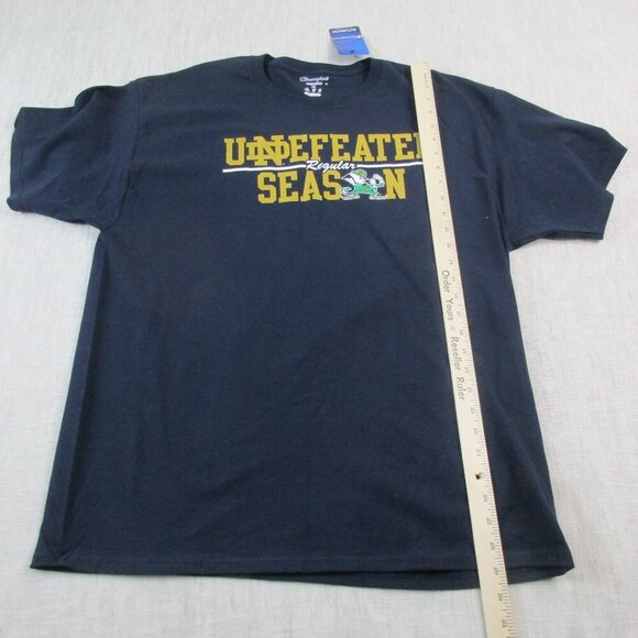 Notre Dame Fighting Irish T-Shirt Mens XL Navy Champion NCAA Football Sports - Picture 5 of 8
